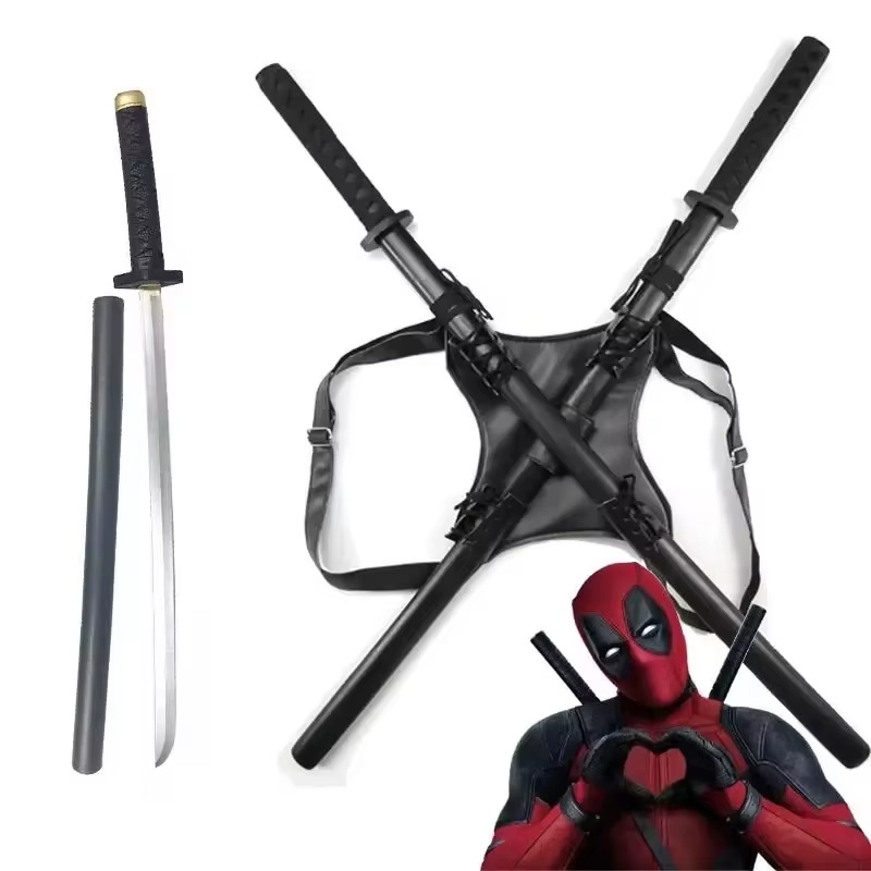 Cosplay Prop Knife - Pedang Katana Deadpool PU Anime Soul