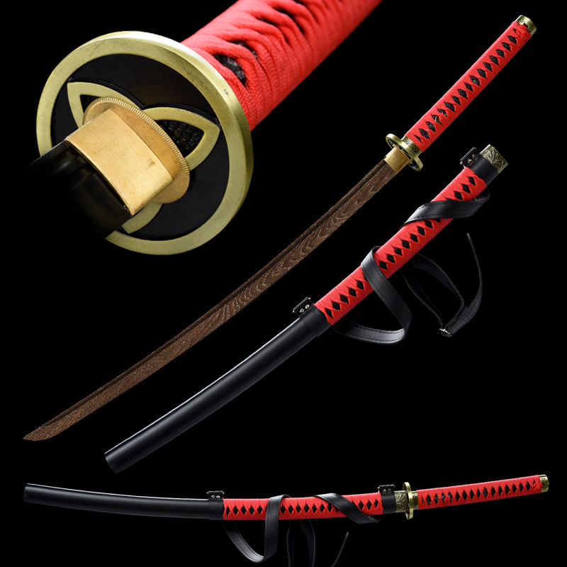 Cosplay Material For Prop - Katana Kayu dengan Tali Pedang Ninja