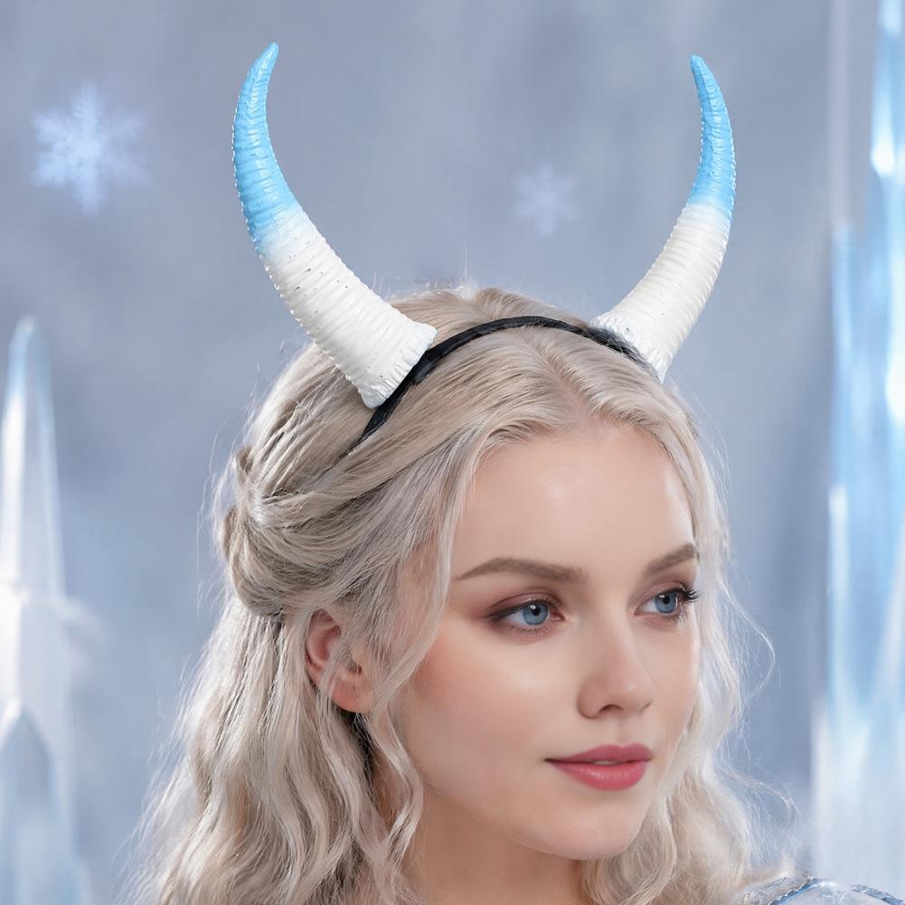 Detachable Cosplay Prop - Hiasan Kepala Tanduk Setan yang Dapat