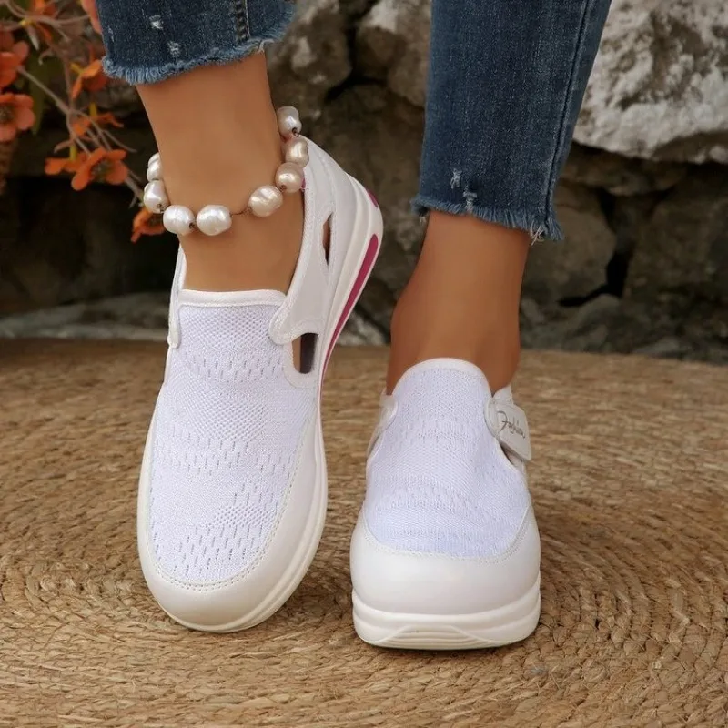 Sepatu Sneakers Wanita Platfor - Velcro Hook Loop ulasan dan harga