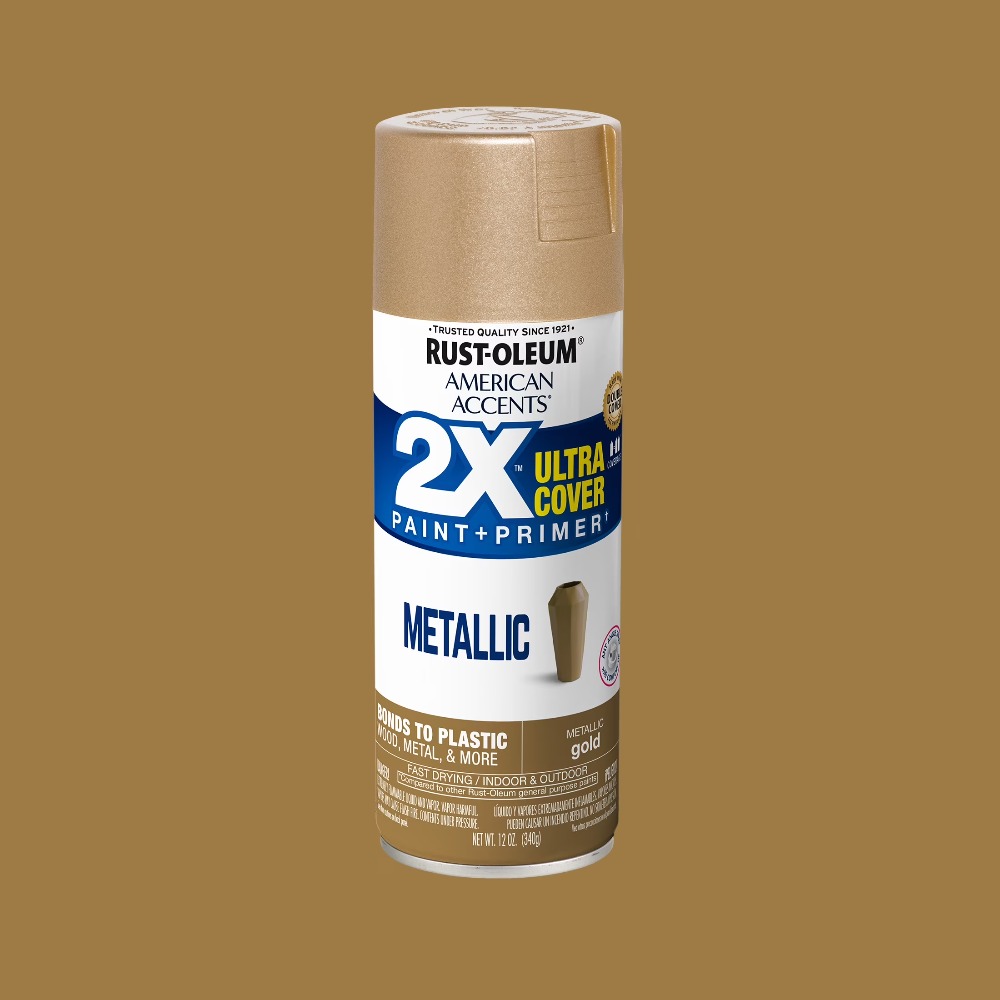 Cat Semprot Metalik Gold Ameri - Metallic Spray Paint ulasan dan harga