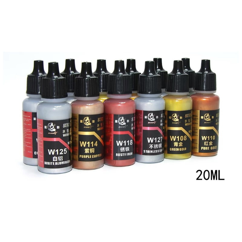 SUNIN 7 W101-124 20ml Cat Akri - Metallic Spray Paint ulasan dan harga