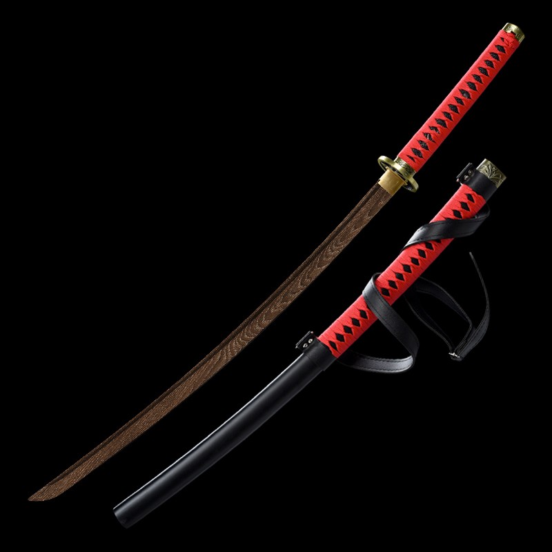 Katana Kayu dengan Tali Pedang - Cosplay Material For Prop ulasan dan harga