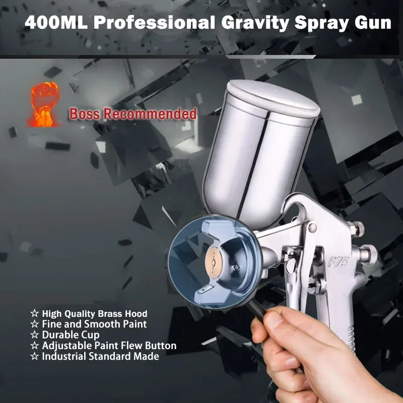 Pistol Semprot Warna F-75 yang - Metallic Spray Paint ulasan dan harga